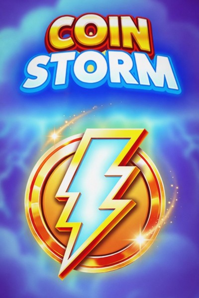 Omslag van de gokkast Coin Storm in de Cleobetra Casino lobby